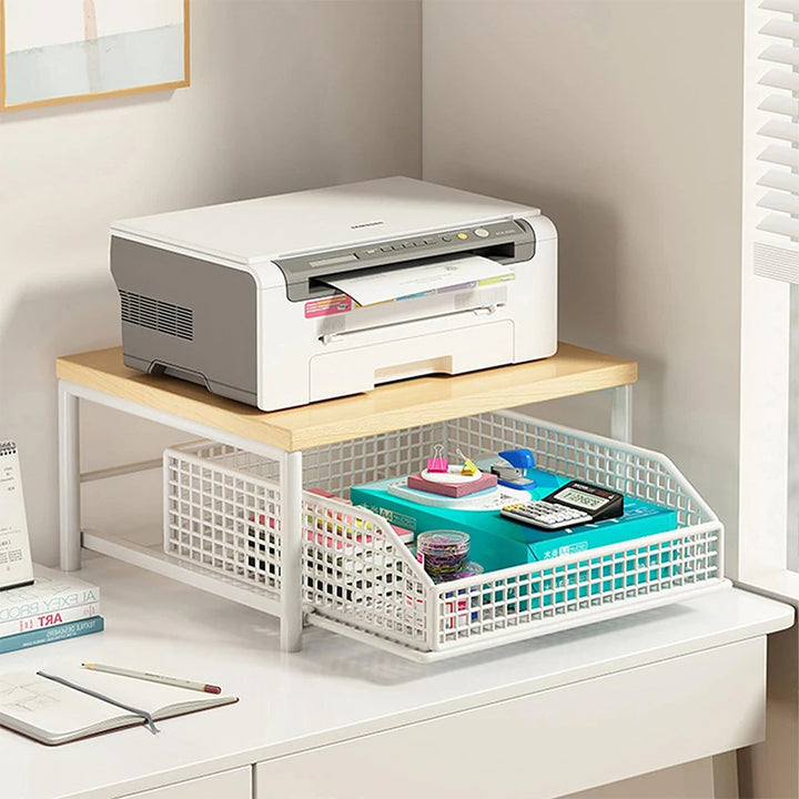 Kitchen Countertop Organizer - 2-Tier Shelf for Microwave &amp; Spices