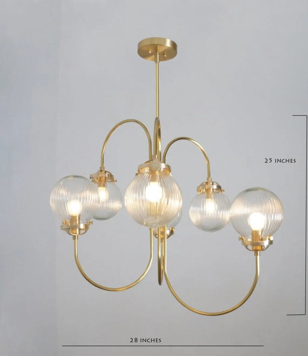 Modern Nautical Style Glass String Lights IP33 Rated White LED Hanging Ceiling Light Double Color Plating for Living Dining Room
