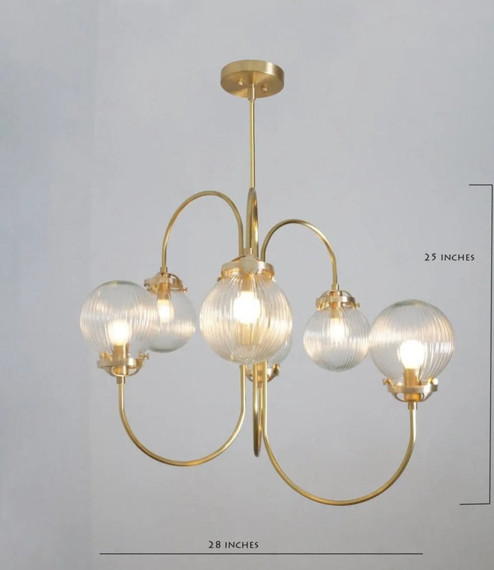 Modern Nautical Style Glass String Lights IP33 Rated White LED Hanging Ceiling Light Double Color Plating for Living Dining Room