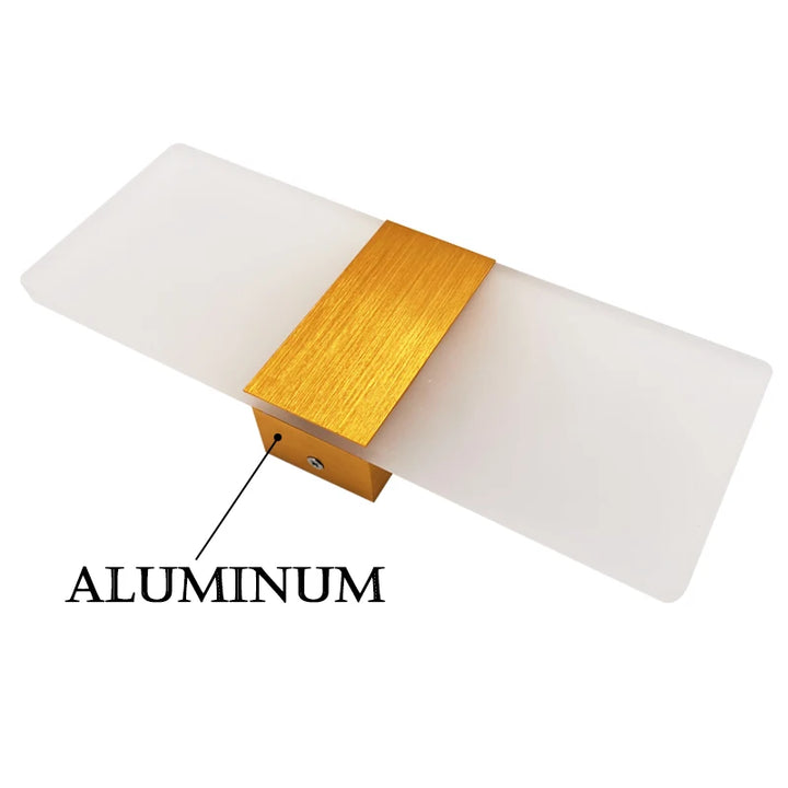 EU Standard LED Wall Sconces AC85-265V Aluminum Lights Wall Mount Lamp for Living Room Bedroom Hotel Restaurant Lighting Acrylic