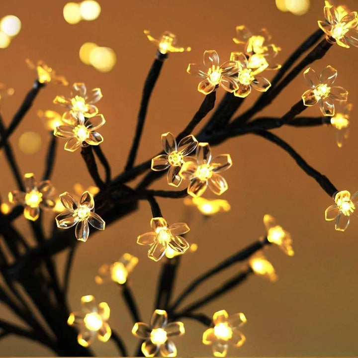 Cherry Blossom Tree Light 24 LED 48LED  Fairy String Lights USB Operated DIY Artificial Tree Light  for Gift Holiday Festival