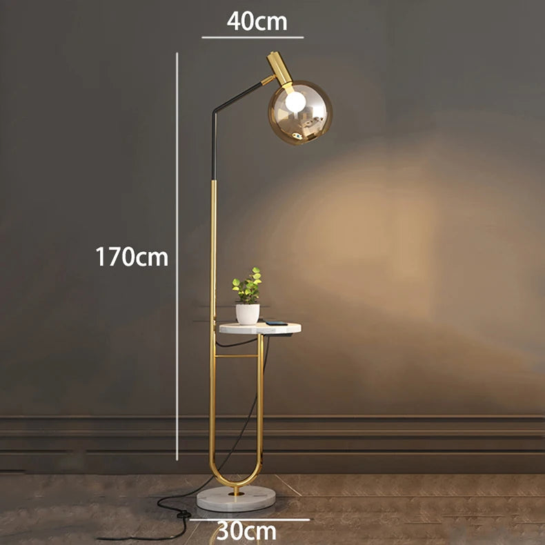 Modern LED Floor Lamp - Dimmable Standing Light for Bedroom