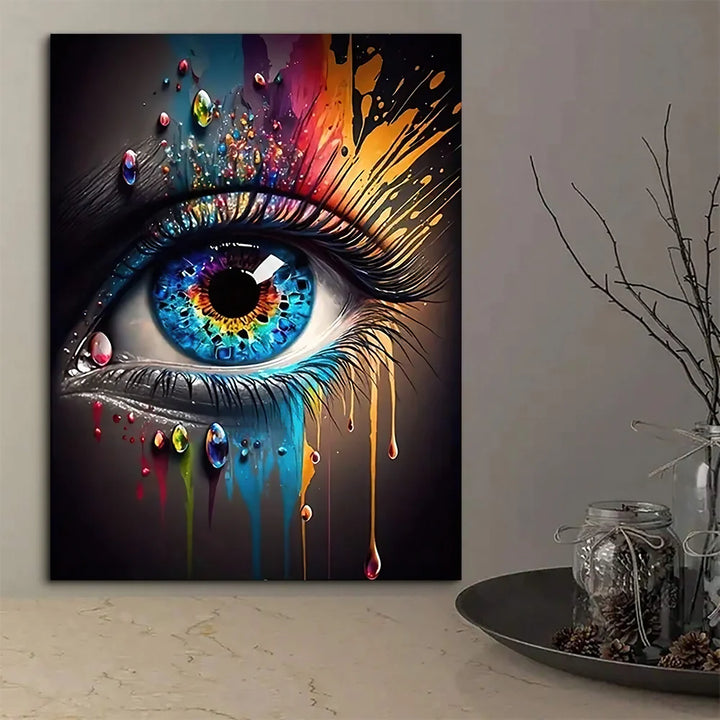 Abstract Eye Wall Art - HD Canvas Print Mural for Home Decor