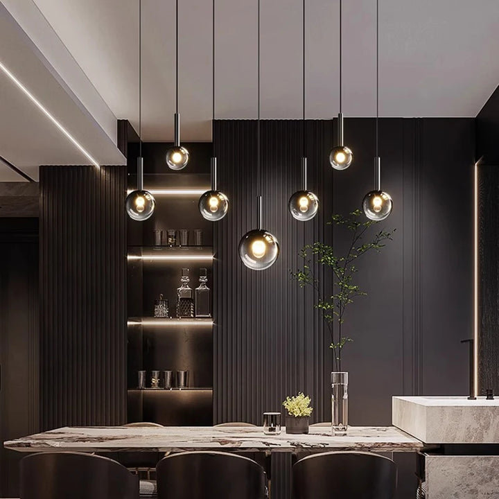 Modern LED Pendant Light - Dimmable Chandelier for Dining Room