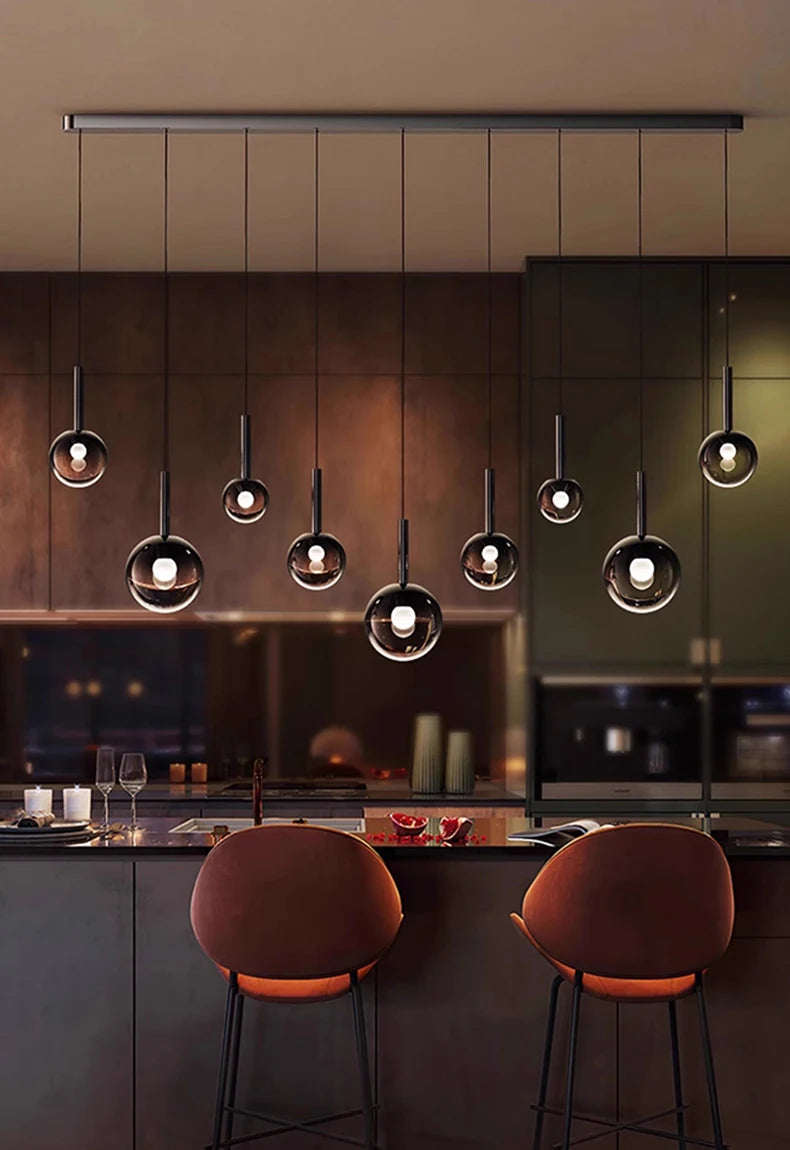 Modern LED Pendant Light - Dimmable Chandelier for Dining Room
