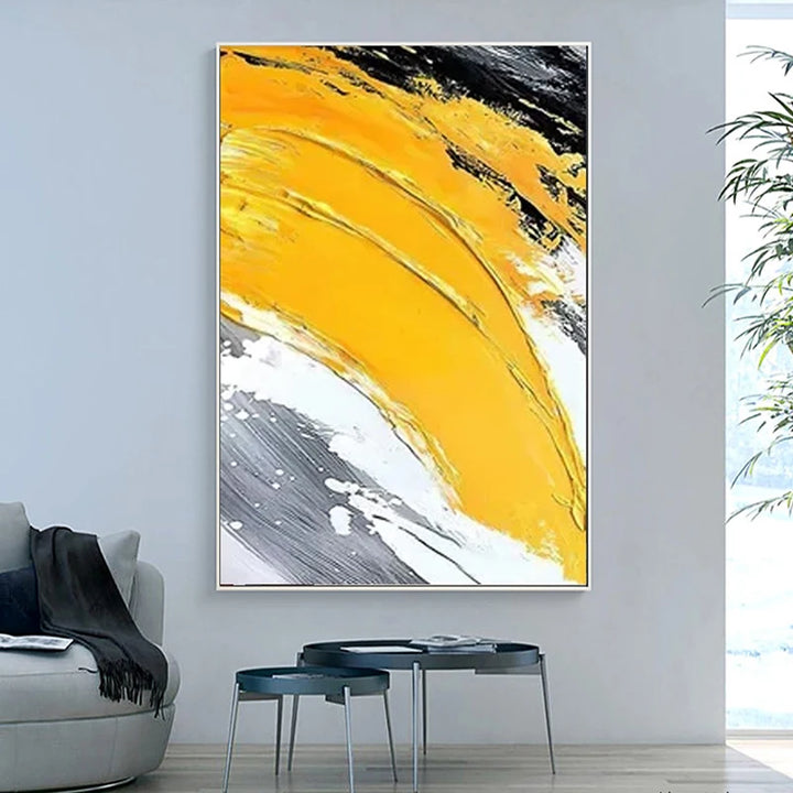 Hand Painted Abstract Oil Canvas Art