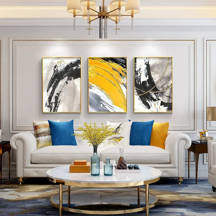 Hand Painted Abstract Oil Canvas Art