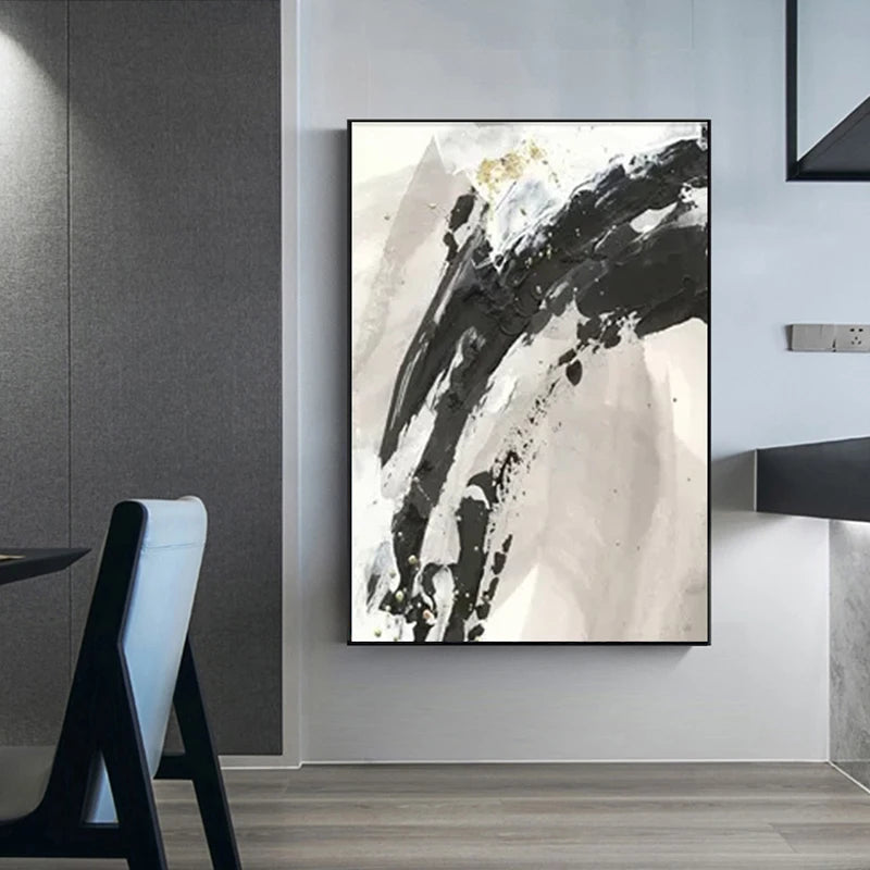 Hand Painted Abstract Oil Canvas Art