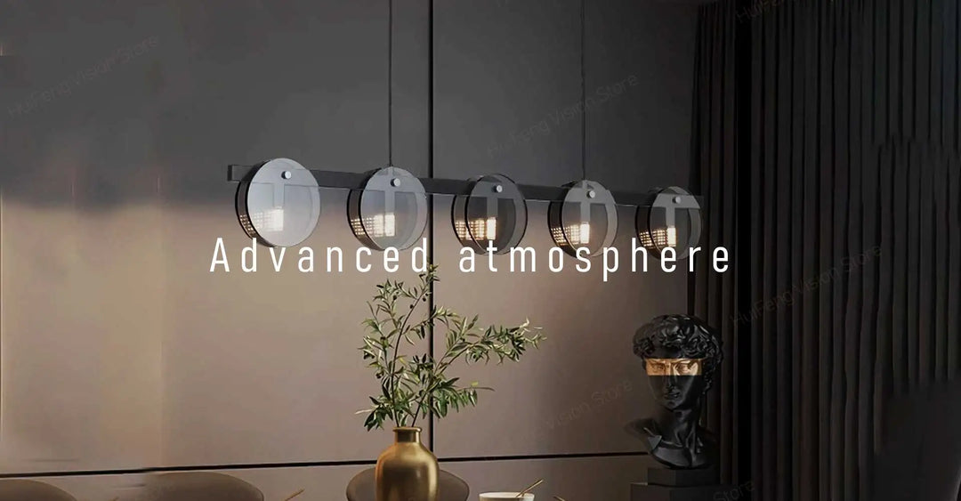 Modern Glass Pendant Light - Adjustable Chandelier for Dining Room