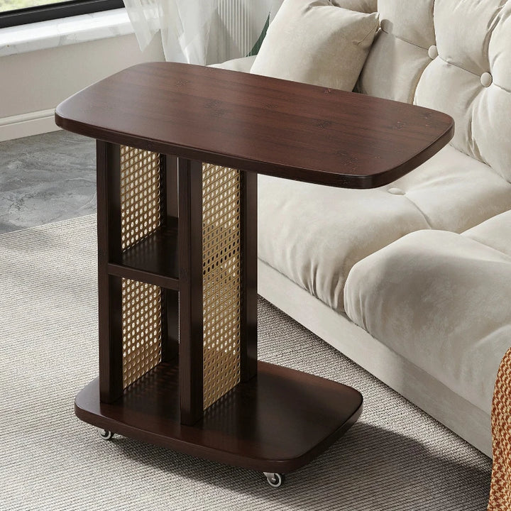 Modern Wooden Side Table – Retro Coffee Table for Living Room, Office &amp; Bedroom