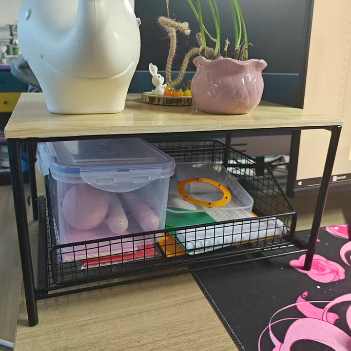 Kitchen Countertop Organizer - 2-Tier Shelf for Microwave &amp; Spices