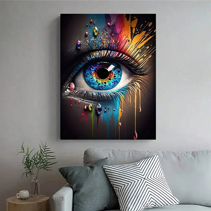 Abstract Eye Wall Art - HD Canvas Print Mural for Home Decor