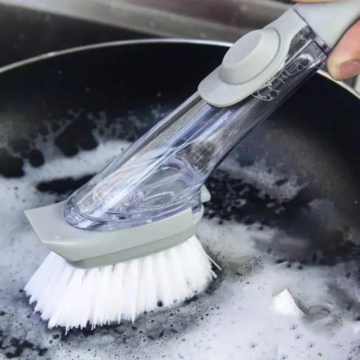 2-in-1 Kitchen Cleaning Brush - Soap Dispensing Dishwashing Tool