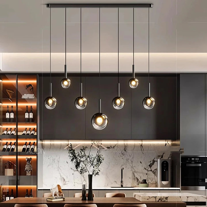 Modern LED Pendant Light - Dimmable Chandelier for Dining Room