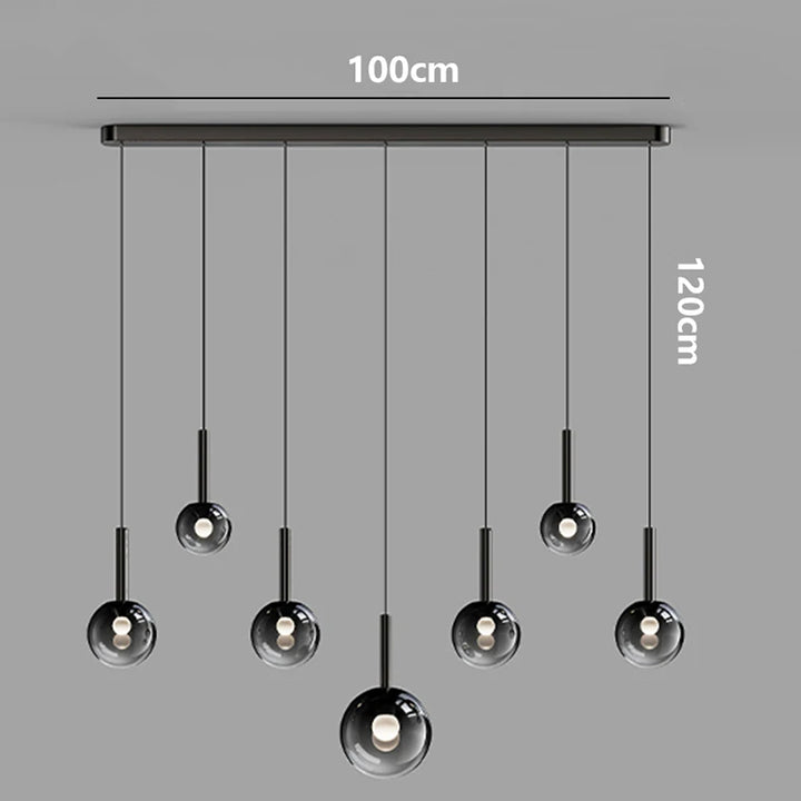 Modern LED Pendant Light - Dimmable Chandelier for Dining Room