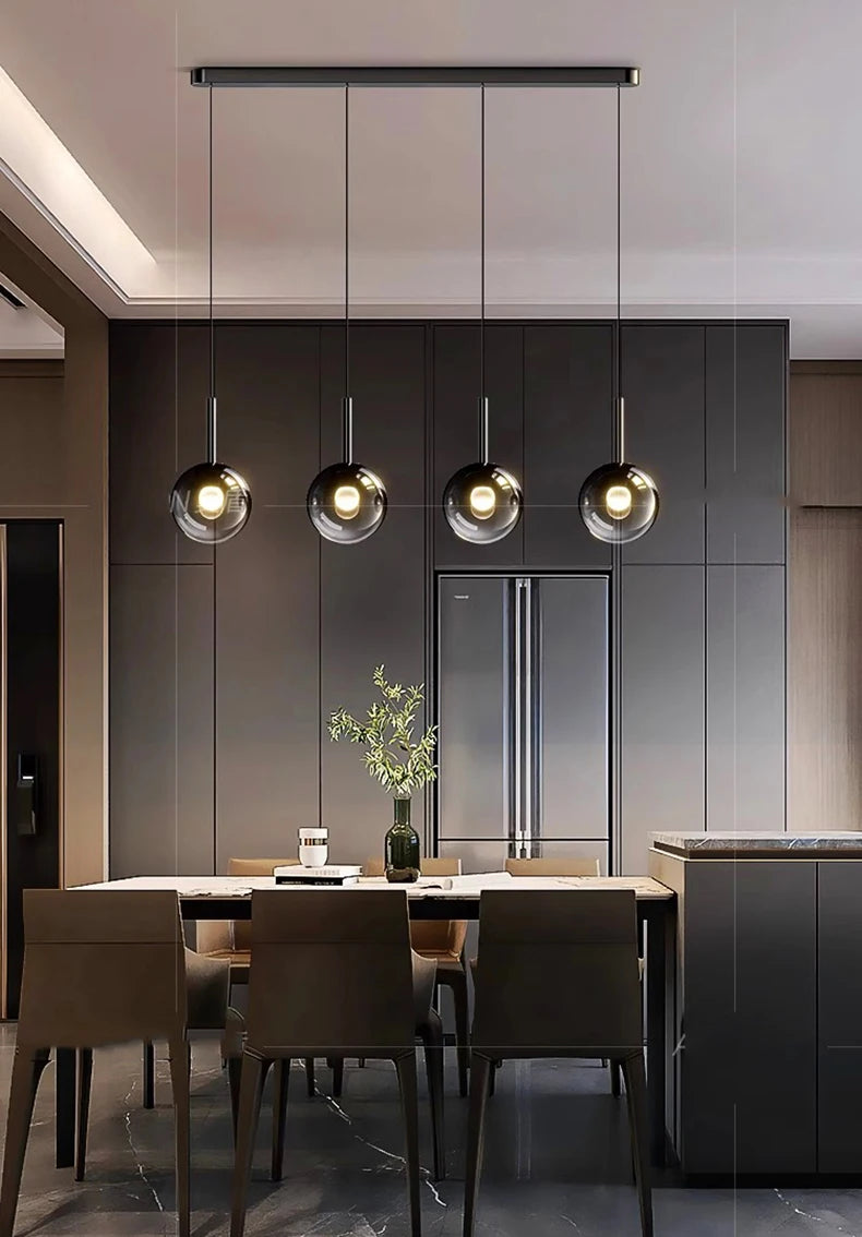 Modern LED Pendant Light - Dimmable Chandelier for Dining Room