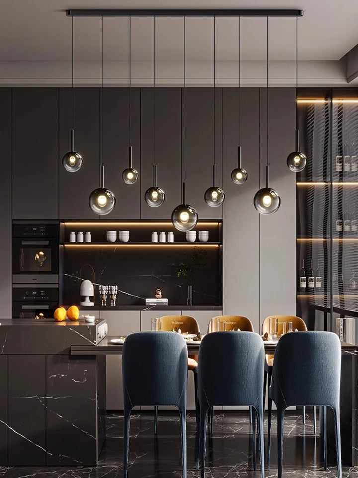Modern LED Pendant Light - Dimmable Chandelier for Dining Room