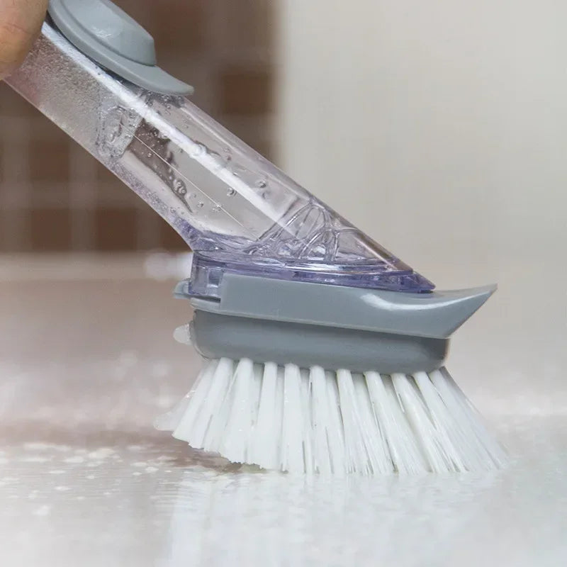 2-in-1 Kitchen Cleaning Brush - Soap Dispensing Dishwashing Tool