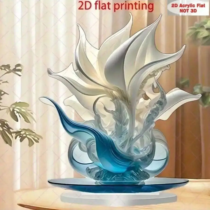 1 piece of elegant lily vase home and office decoration ornaments, white and blue designed dining table decorations