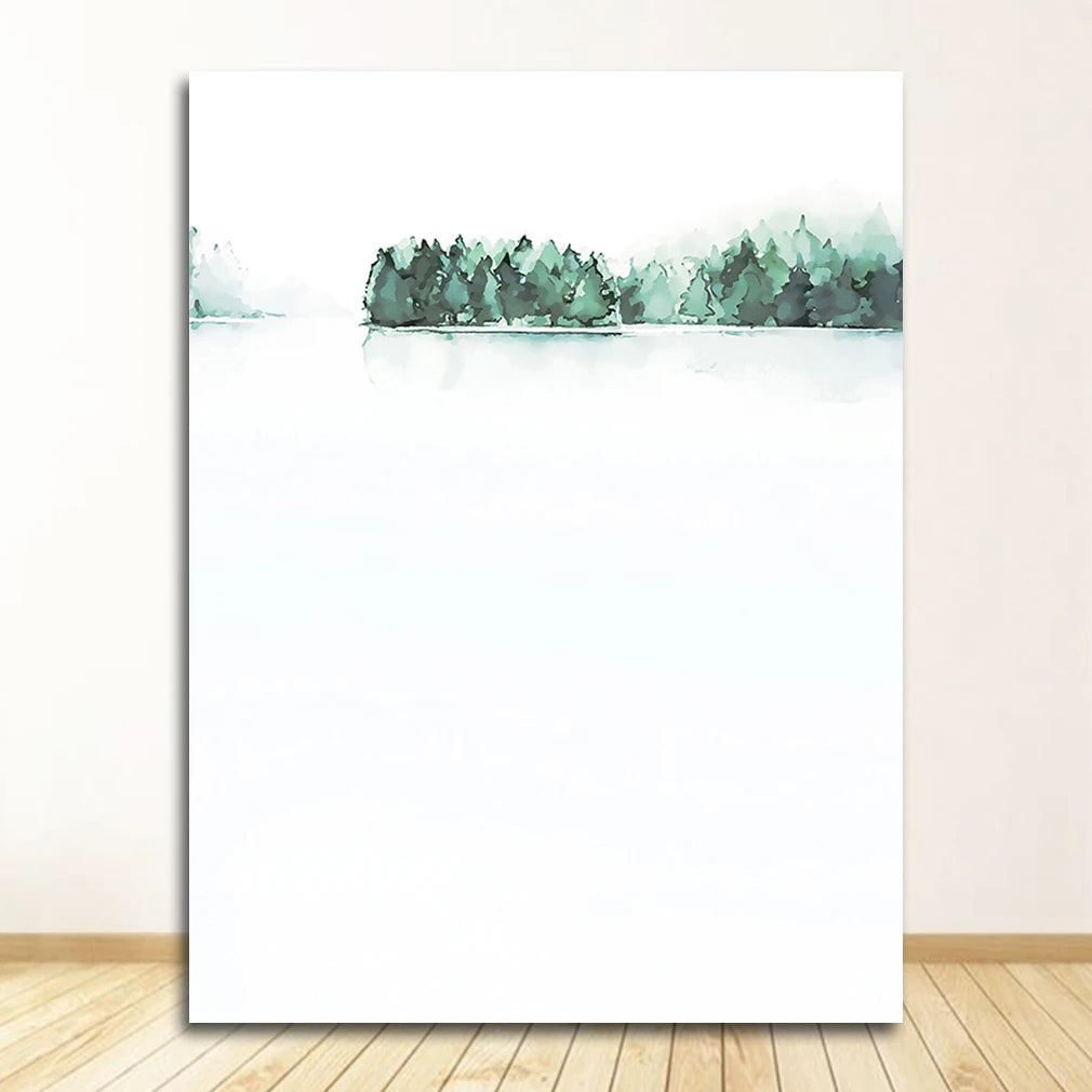 Scandinavian Tropical Plants Poster - Green Leaves Wall Art