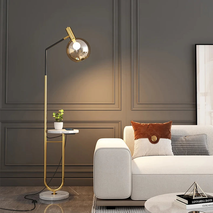 Modern LED Floor Lamp - Dimmable Standing Light for Bedroom