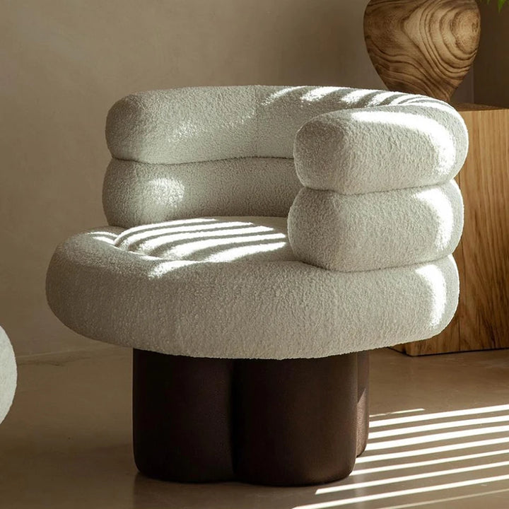 Modern Single Accent Sofa Chair – Luxury Nordic Lounge Chair for Living Room, Bedroom &amp; Balcony