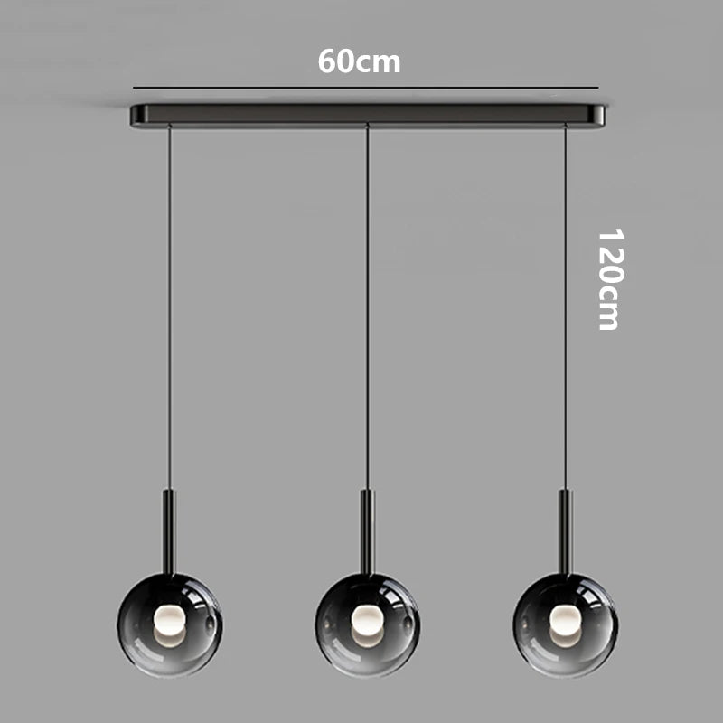 Modern LED Pendant Light - Dimmable Chandelier for Dining Room