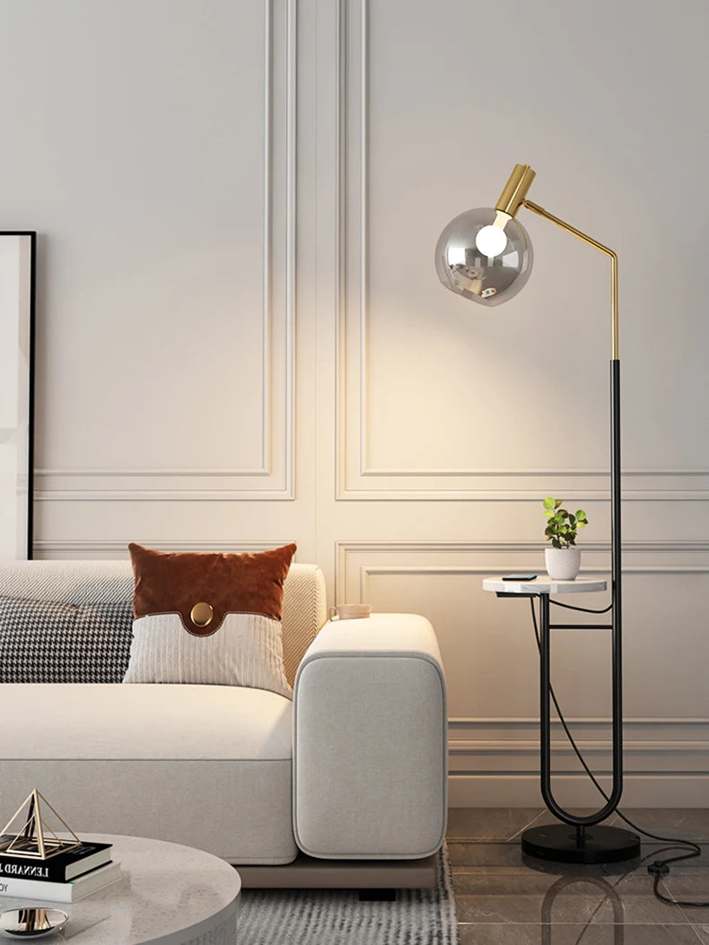 Modern LED Floor Lamp - Dimmable Standing Light for Bedroom