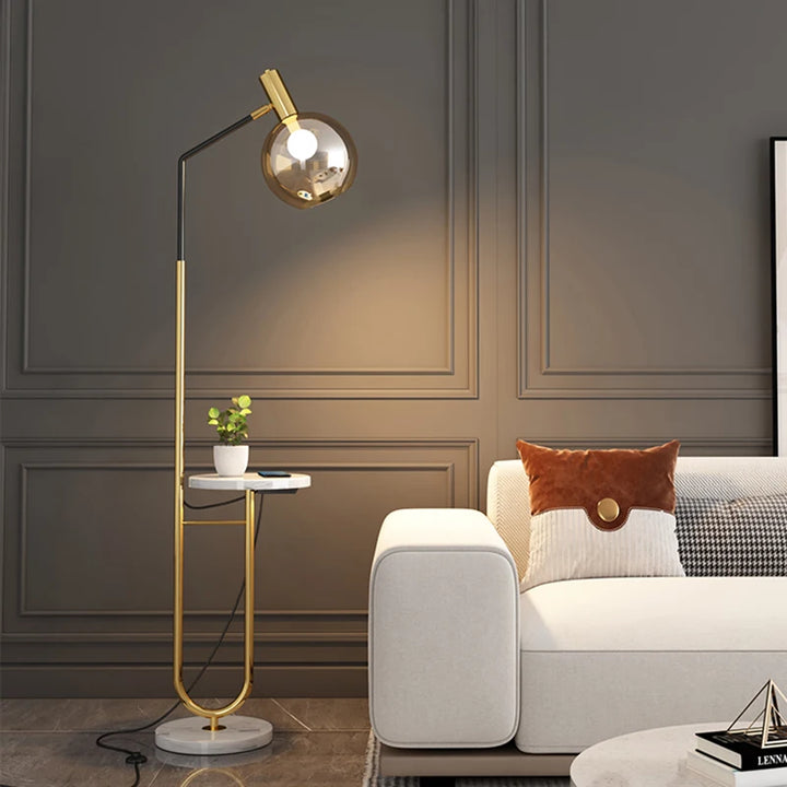 Modern LED Floor Lamp - Dimmable Standing Light for Bedroom