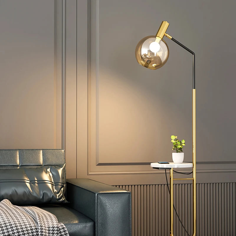 Modern LED Floor Lamp - Dimmable Standing Light for Bedroom