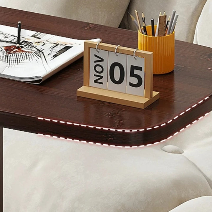 Modern Wooden Side Table – Retro Coffee Table for Living Room, Office &amp; Bedroom