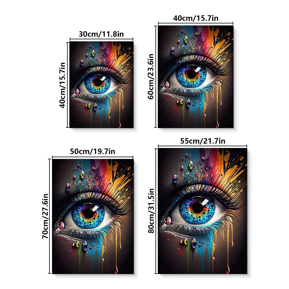 Abstract Eye Wall Art - HD Canvas Print Mural for Home Decor