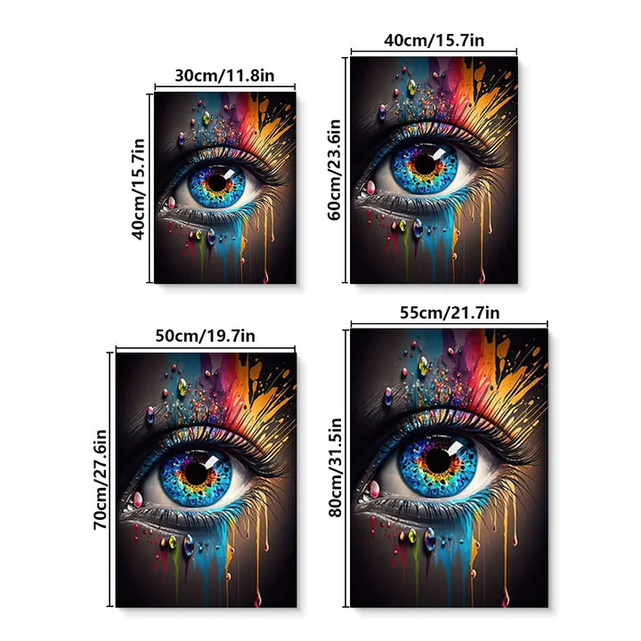 Abstract Eye Wall Art - HD Canvas Print Mural for Home Decor