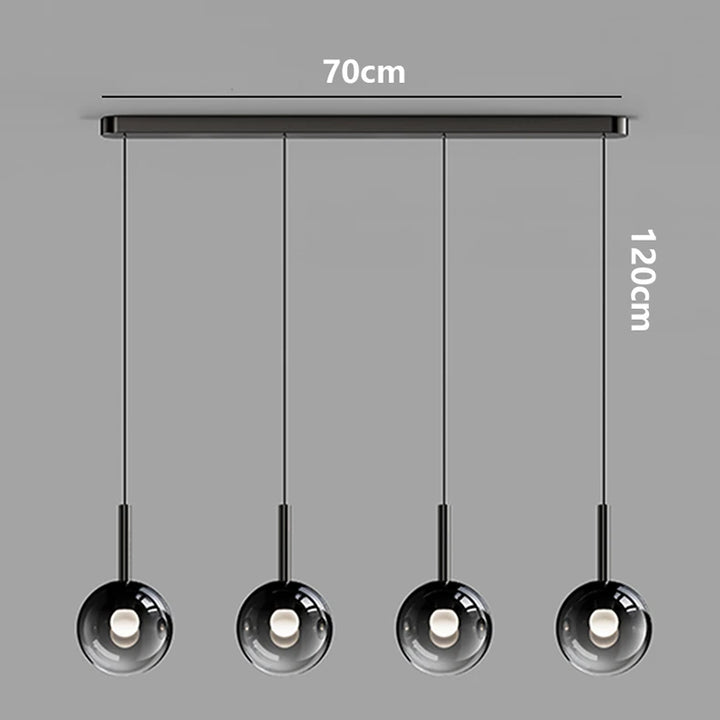 Modern LED Pendant Light - Dimmable Chandelier for Dining Room