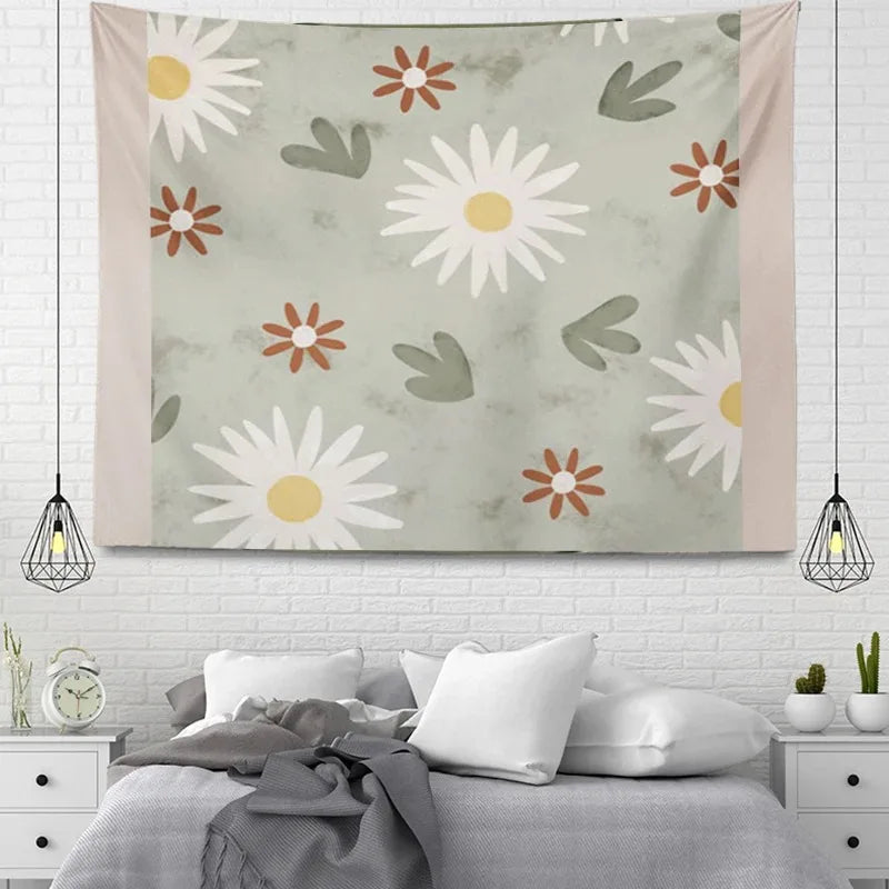 Bohemian Wall Tapestry - Large Nordic Autumn Design