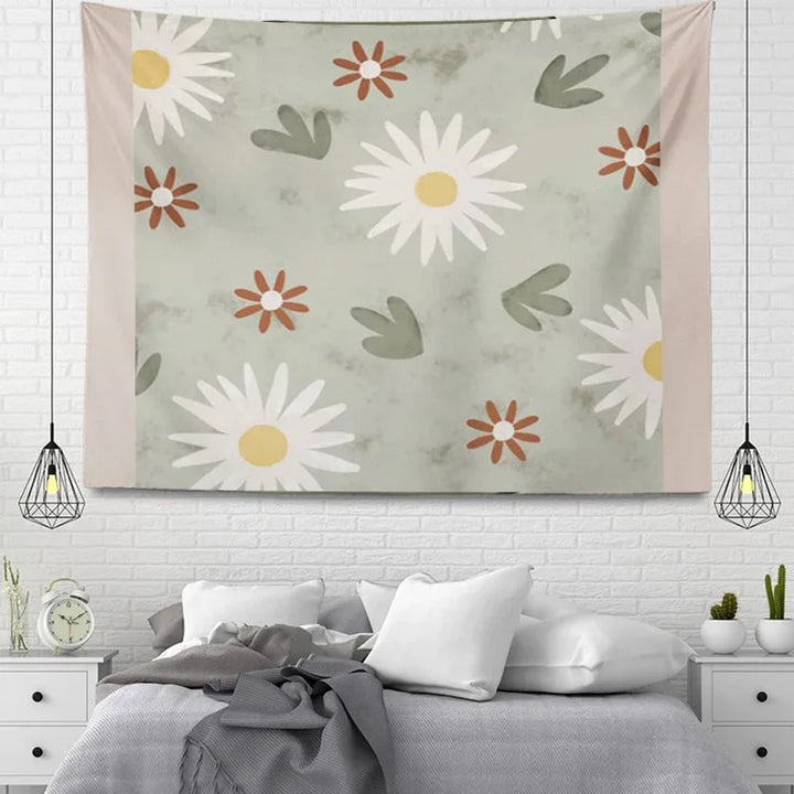 Bohemian Wall Tapestry - Large Nordic Autumn Design