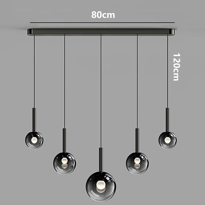 Modern LED Pendant Light - Dimmable Chandelier for Dining Room