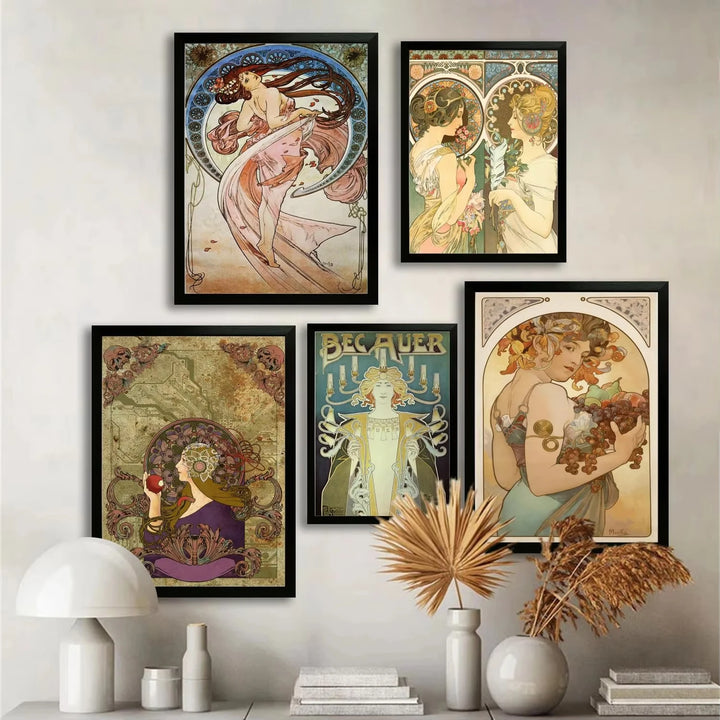 Art Nouveau Canvas Wall Art Print