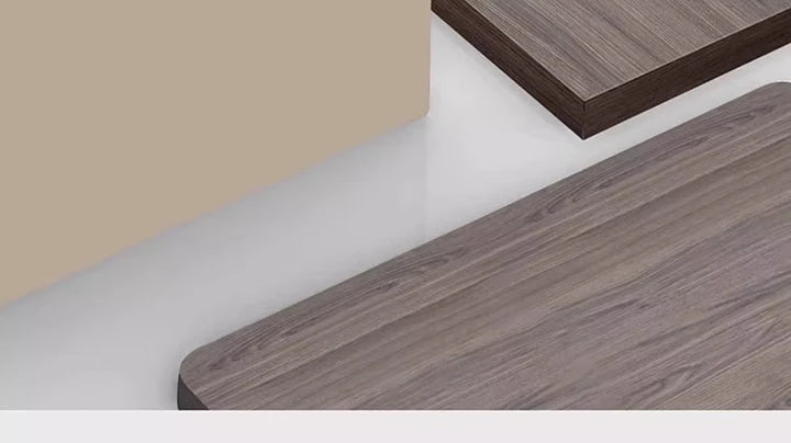 Modern Round Coffee Table - Marble &amp; Wood Minimalist Design