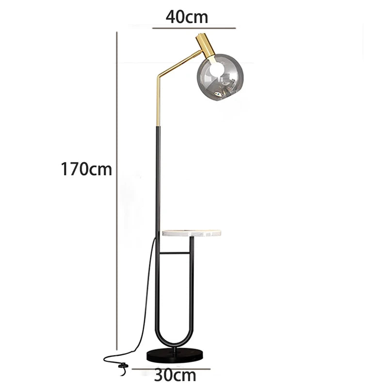Modern LED Floor Lamp - Dimmable Standing Light for Bedroom