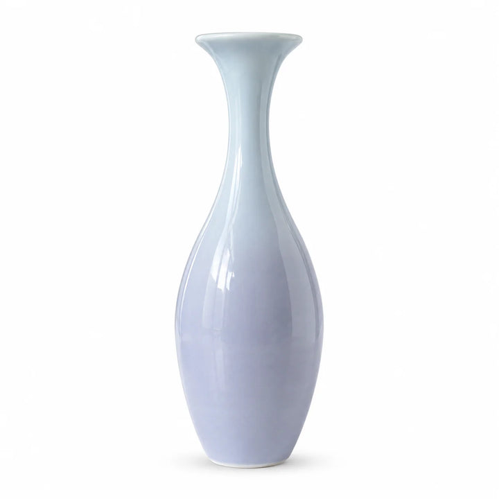 Hand-Painted Ceramic Vase Matte Floral Aesthetic Room Decor Pastel Gradient Table Centerpiece Dopamine Home Decoration