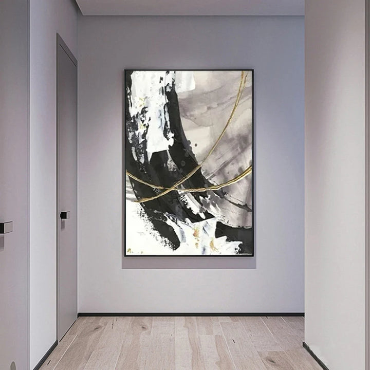 Hand Painted Abstract Oil Canvas Art