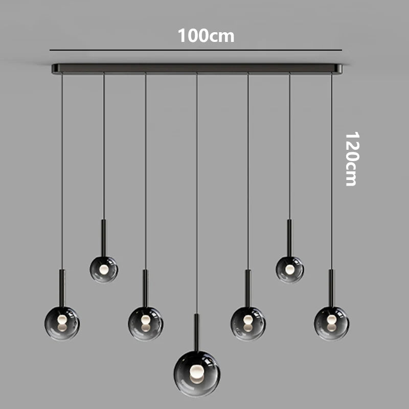 Modern LED Pendant Light - Dimmable Chandelier for Dining Room