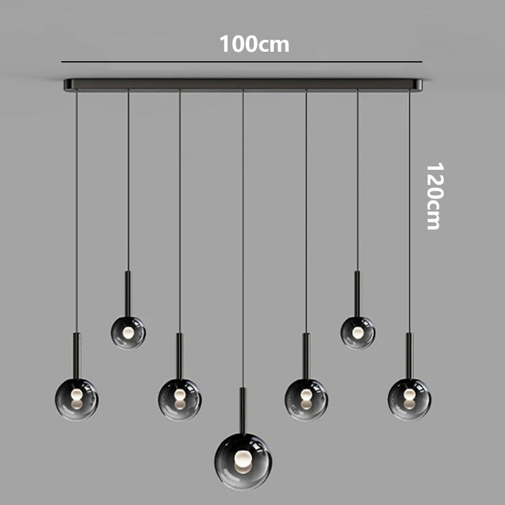 Modern LED Pendant Light - Dimmable Chandelier for Dining Room
