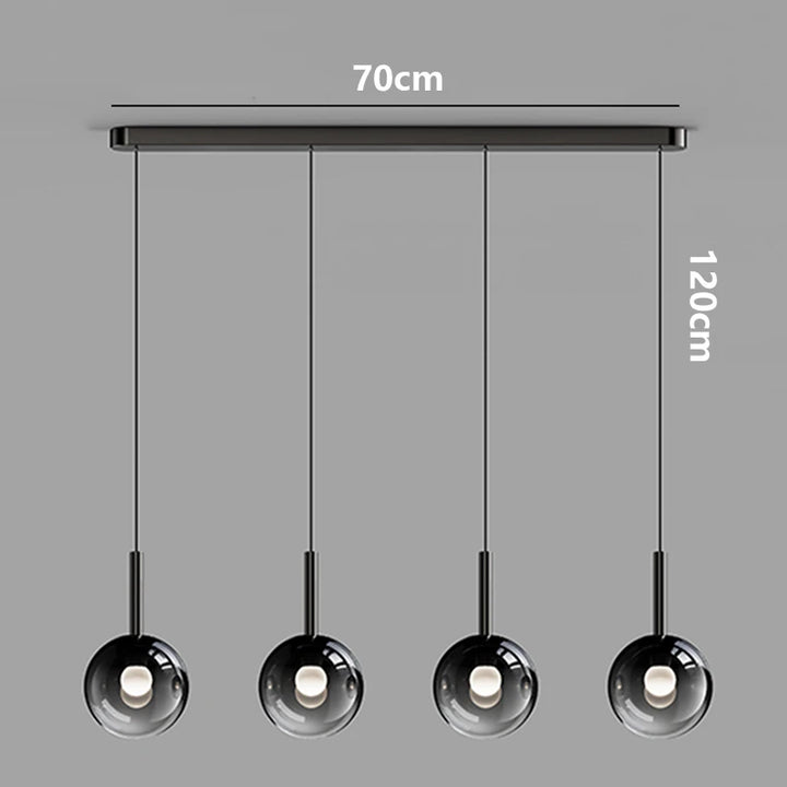 Modern LED Pendant Light - Dimmable Chandelier for Dining Room