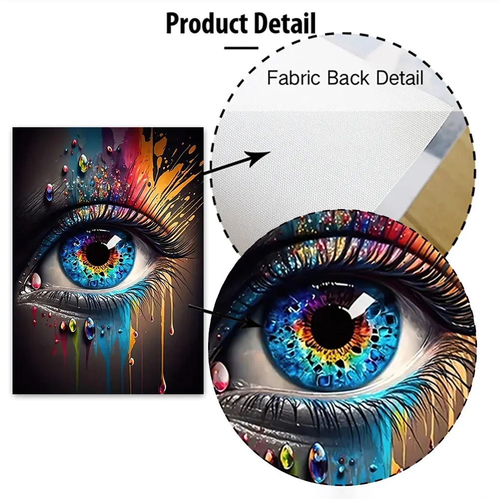 Abstract Eye Wall Art - HD Canvas Print Mural for Home Decor