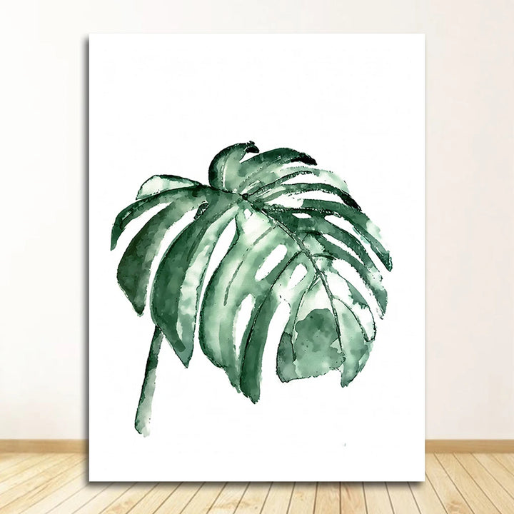 Scandinavian Tropical Plants Poster - Green Leaves Wall Art