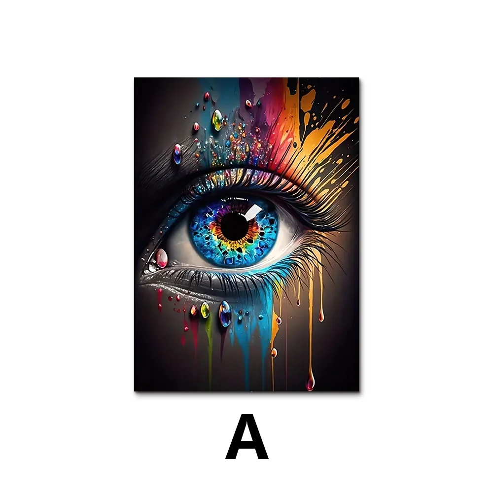 Abstract Eye Wall Art - HD Canvas Print Mural for Home Decor