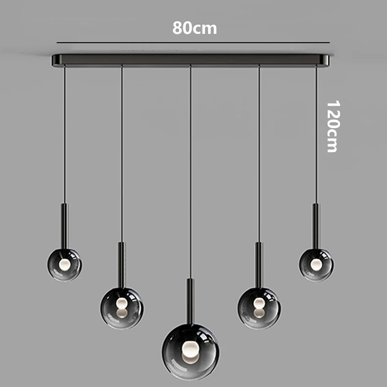 Modern LED Pendant Light - Dimmable Chandelier for Dining Room