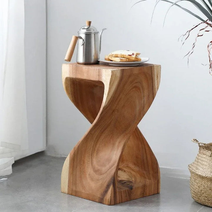 Modern Wooden Designer Coffee Table – Luxury Mobile Side Table for Living Room &amp; Bedroom